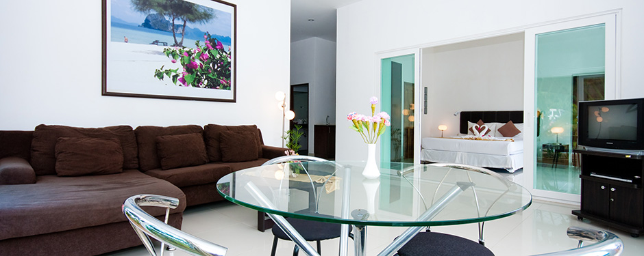 Nadivana Serviced Apartments Living Room